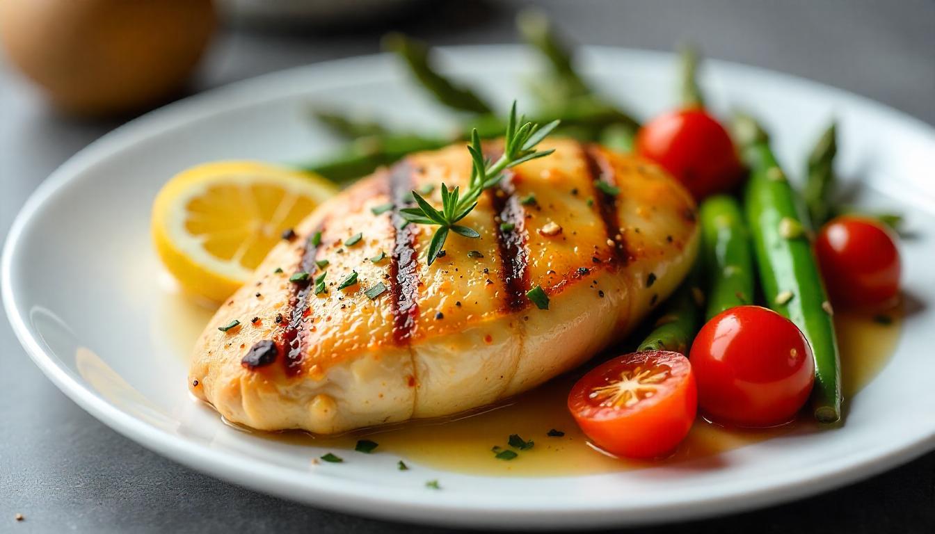 Pollo Delicioso con Tomates y Verduras